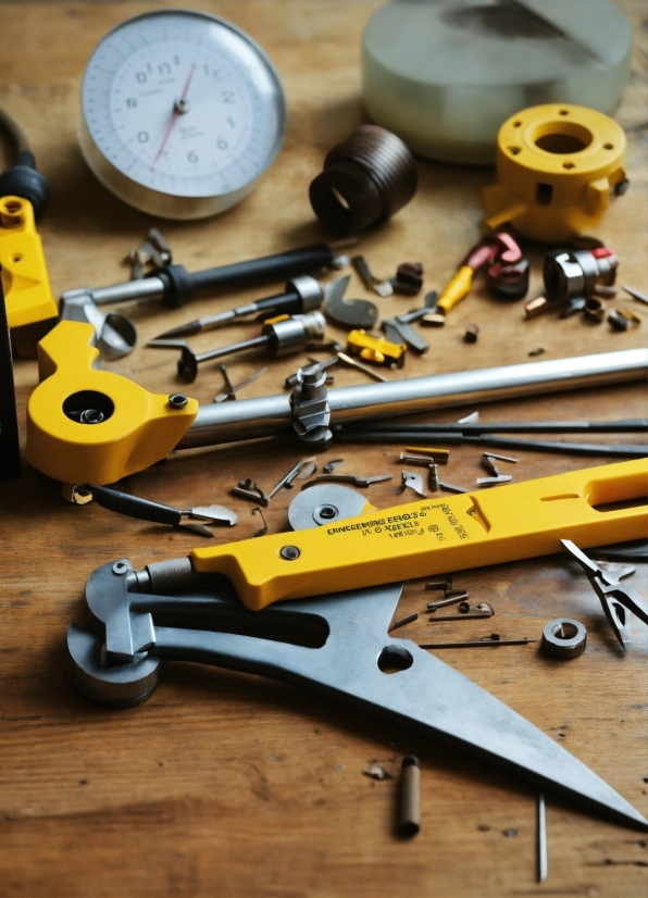 Yellow, Wood, Clock, Toy, Aircraft, Recreation