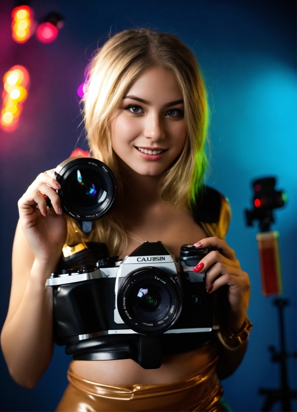 Hair, Smile, Hand, Photograph, Photographer, Muscle