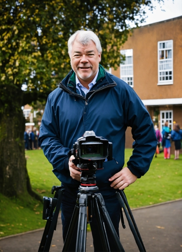 Tripod, Window, Videographer, Camera, Plant, Camera Lens