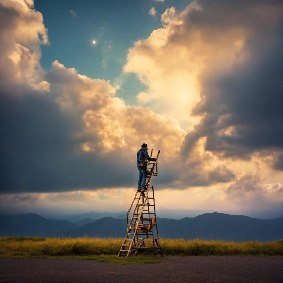 Cloud, Sky, Ecoregion, Natural Landscape, Sunlight, People In Nature