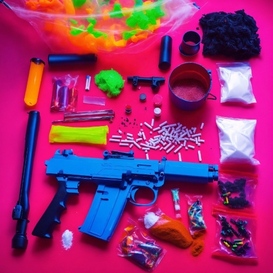 Green, Air Gun, Trigger, Red, Gun Barrel, Magenta