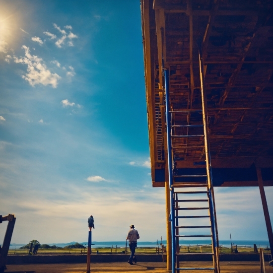 Sky, Cloud, Water, Azure, Building, Wood