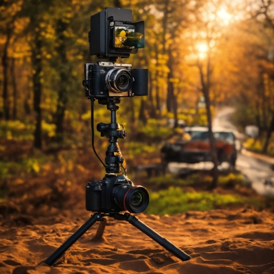 Light, Tripod, Camera Lens, Camera, Plant, Camera Accessory