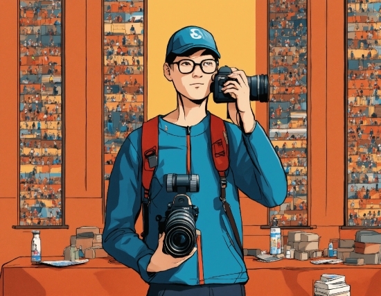 Camera Lens, Cartoon, Eyewear, Vision Care, Reflex Camera, Art