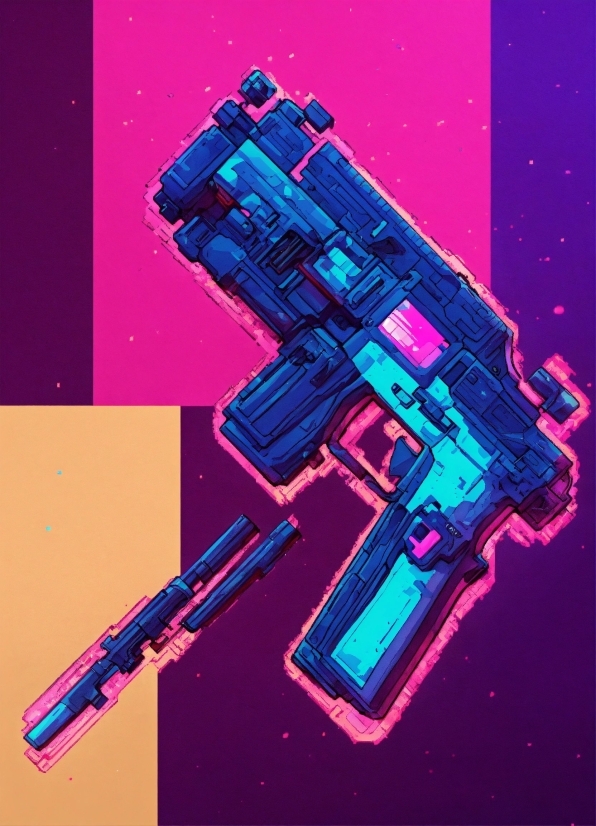 Purple, Font, Magenta, Revolver, Electric Blue, Gun Barrel