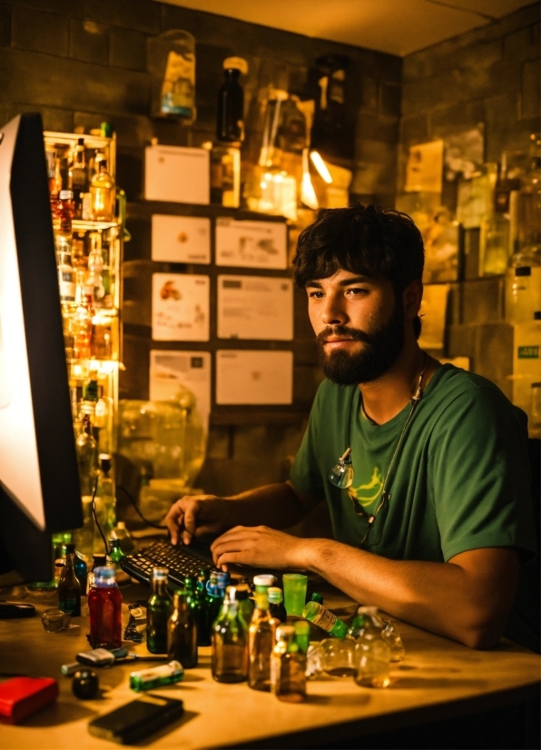 Barware, Table, Eyewear, Beard, Drink, Alcoholic Beverage