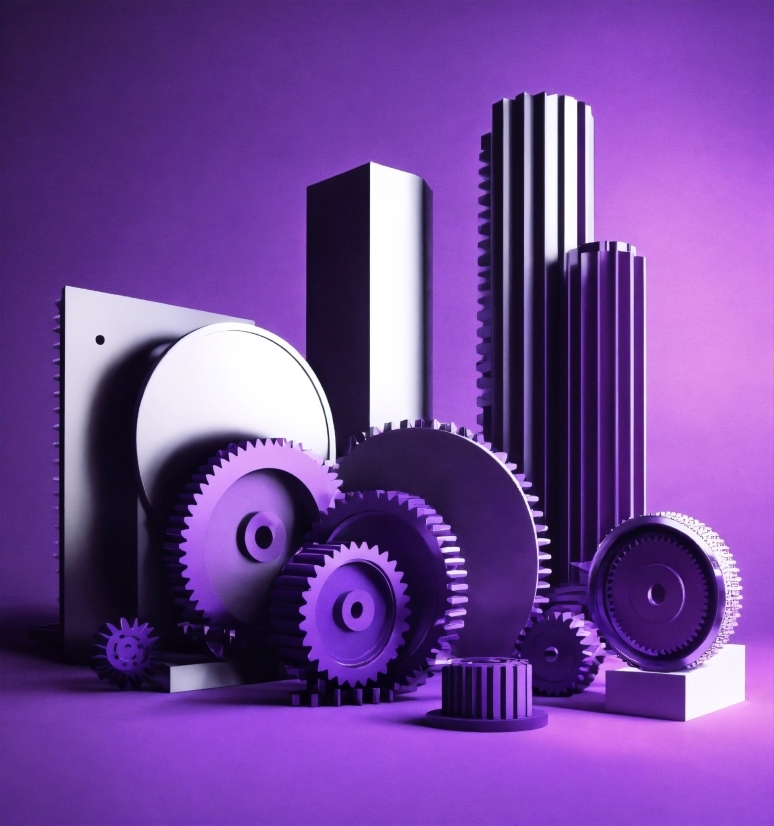 Purple, Violet, Font, Magenta, Cylinder, Art