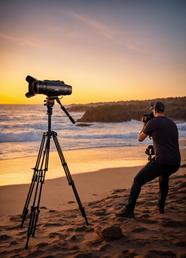 Sky, Cloud, Tripod, Water, Photograph, Videographer