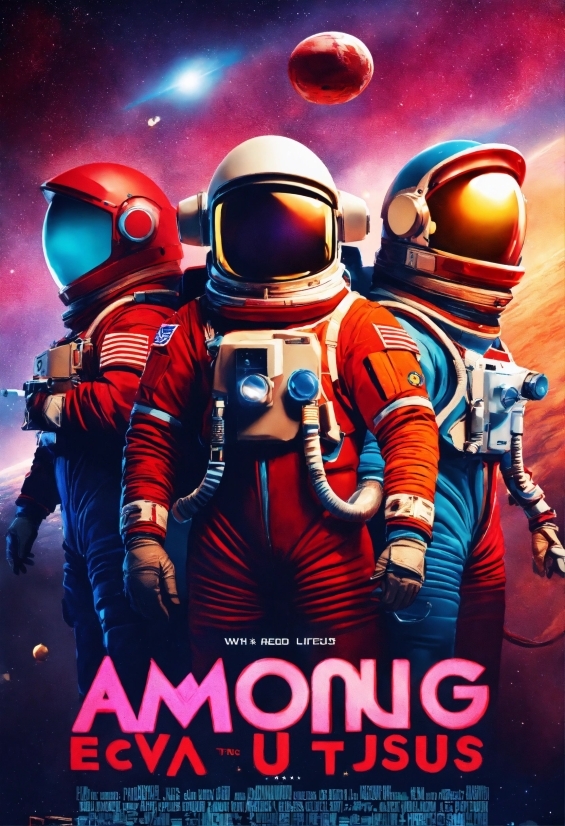 Cartoon, Poster, Astronaut, Font, Space, Fictional Character