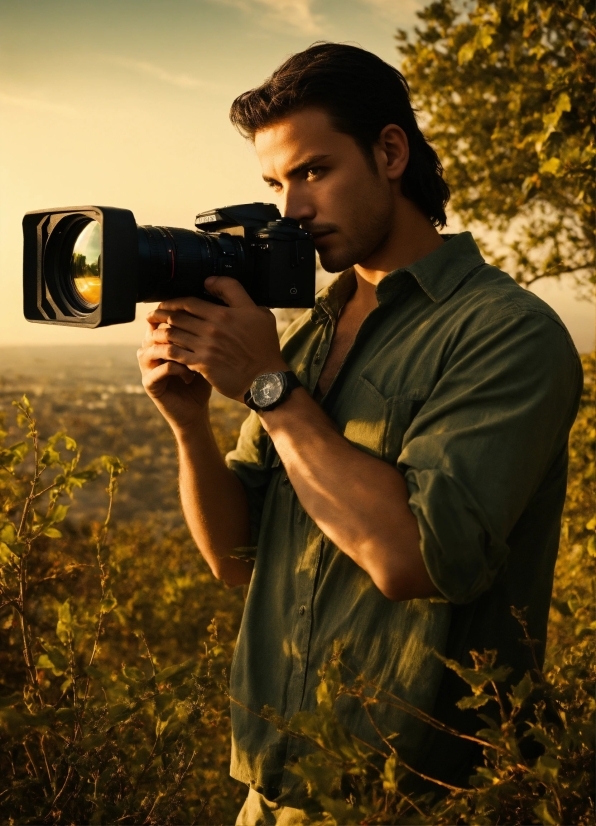 Watch, Hand, Plant, Photographer, Sky, Natural Environment