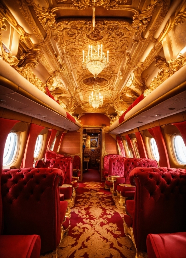 Light, Interior Design, Train, Rolling Stock, Public Transport, Decoration