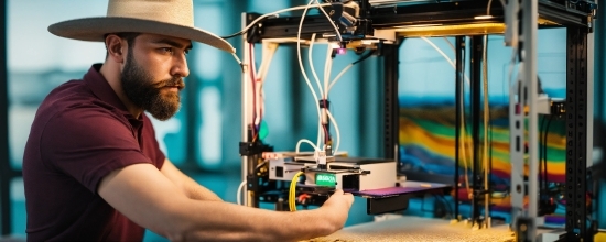 Hand, Beard, Hat, Engineering, Machine, Sun Hat