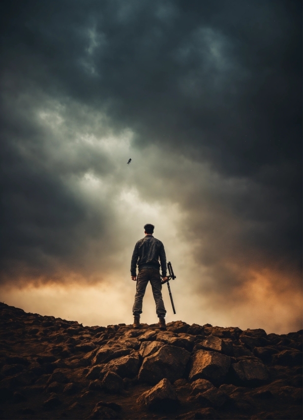 Cloud, Sky, People In Nature, Flash Photography, Horizon, Landscape