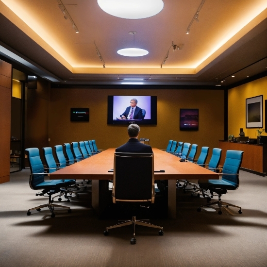 Table, Furniture, Property, Light, Conference Room Table, Chair