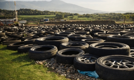 Tire, Sky, Automotive Tire, Synthetic Rubber, Plant, Tread