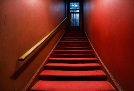 Stairs, Amber, Wood, Tints And Shades, Symmetry, Flooring