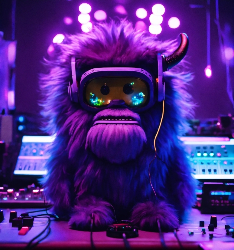 Light, Purple, Blue, Music, Beard, Entertainment