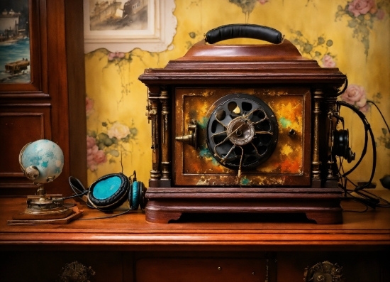 Light, Picture Frame, Wood, Wall, Gas, Clock