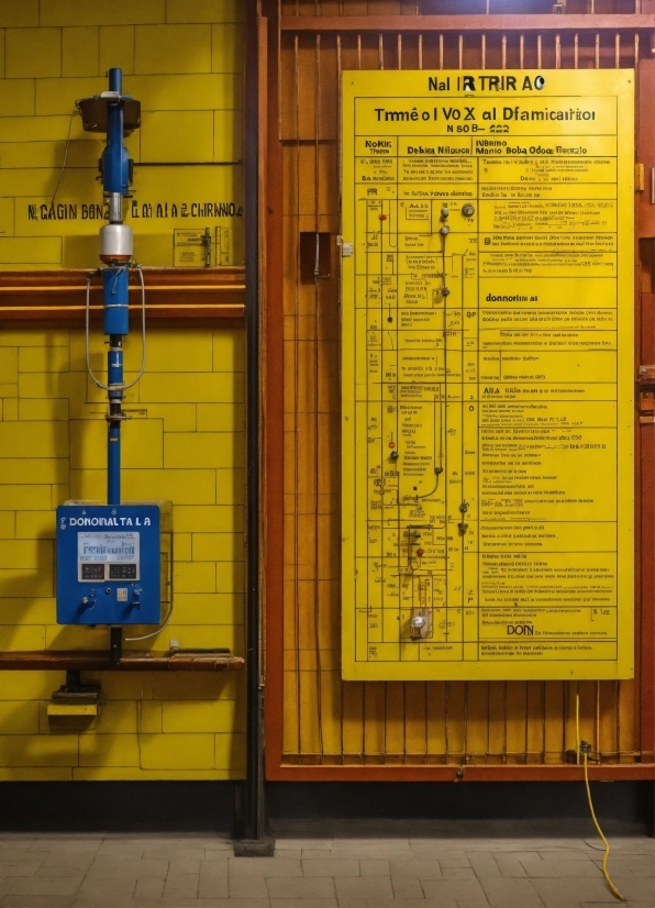 Yellow, Font, Wall, Line, Gas, Parallel