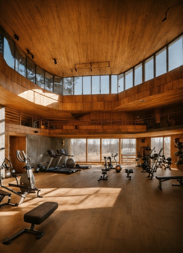 Wood, Floor, Flooring, Hall, Building, Ceiling