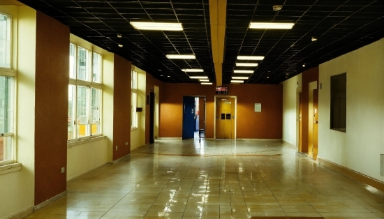 Fixture, Building, Hall, Floor, Flooring, Wood