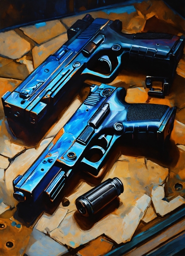 Light, Blue, Trigger, Air Gun, Line, Gun Barrel