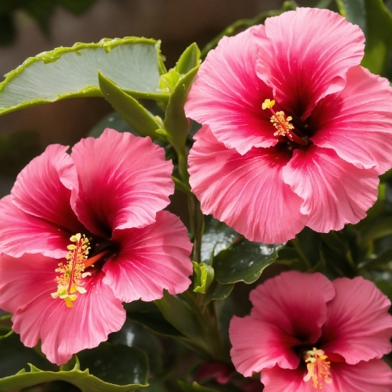 Flower, Plant, Green, Petal, Nature, Hawaiian Hibiscus