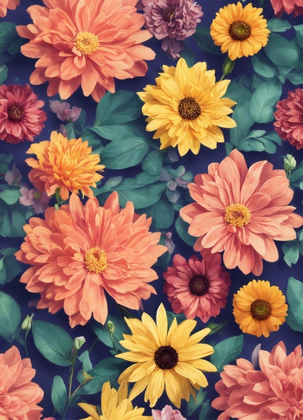 Flower, Plant, Petal, Blue, Orange, Botany