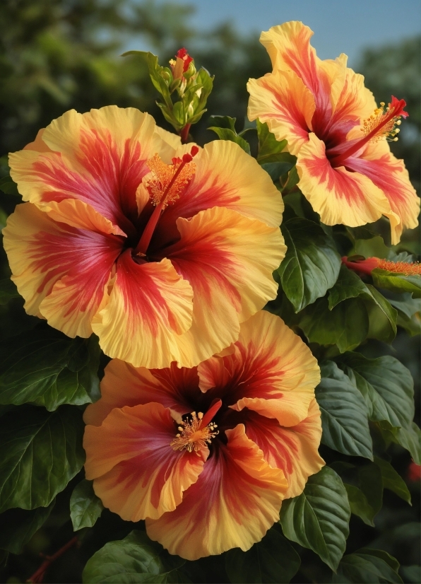 Flower, Plant, Hawaiian Hibiscus, Petal, Green, Botany