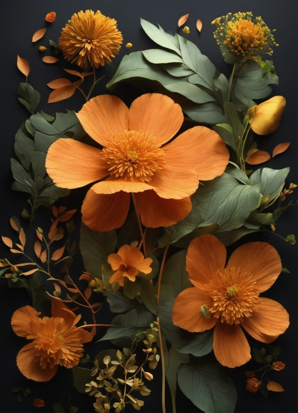 Flower, Plant, Botany, Petal, Orange, Yellow