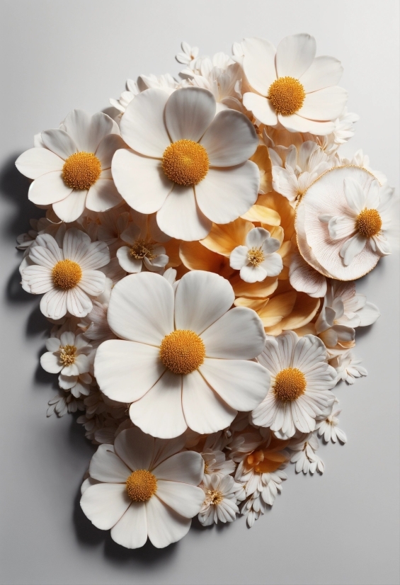 Flower, White, Plant, Branch, Petal, Orange