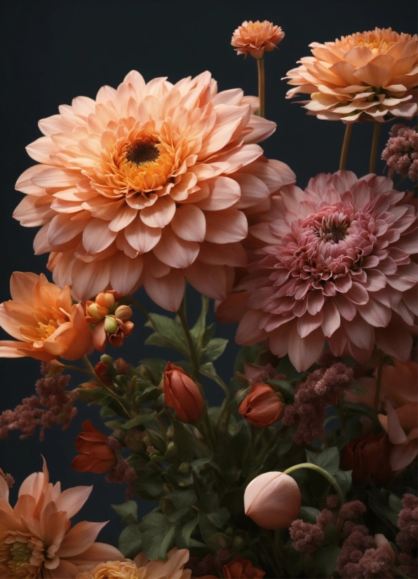 Flower, Plant, Petal, Botany, Orange, Pink