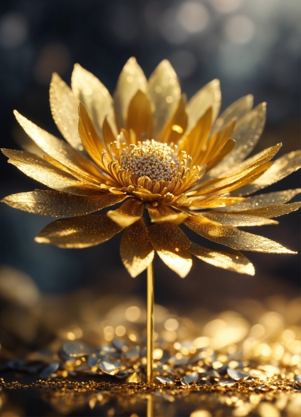 Plant, Flower, Water, Petal, Gold, Headgear