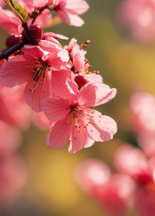 Flower, Plant, Petal, Twig, Pink, Terrestrial Plant