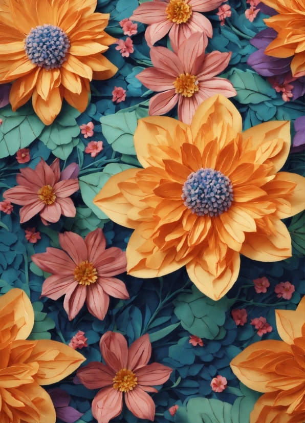 Flower, Blue, Petal, Botany, Orange, Plant