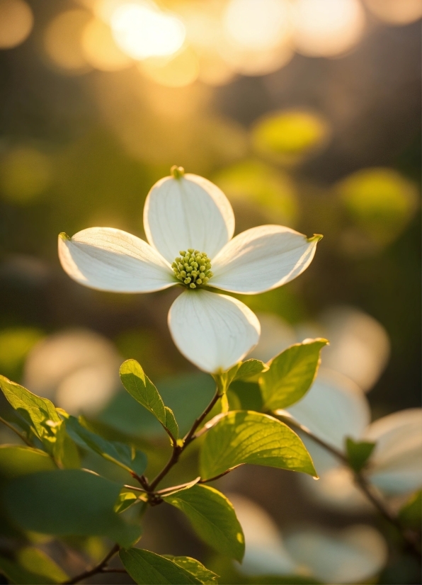 Flower, Plant, Light, Petal, Branch, Sky