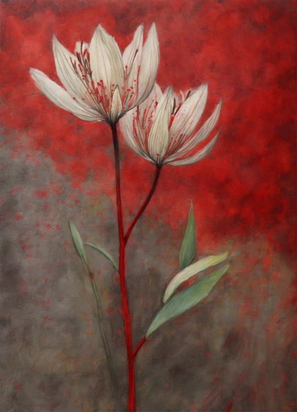 Flower, Plant, Petal, Art Paint, Painting, Art