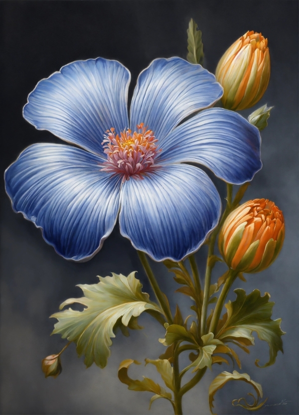 Flower, Plant, Petal, Painting, Art, Flowering Plant