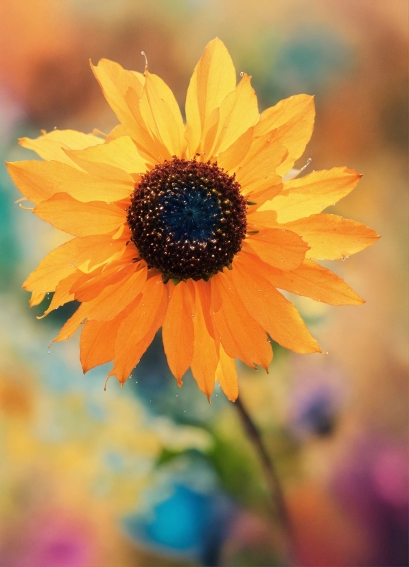 Flower, Plant, Sky, Orange, Water, Petal