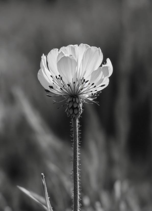 Flower, Plant, Petal, Black-and-white, Flowering Plant, Grass