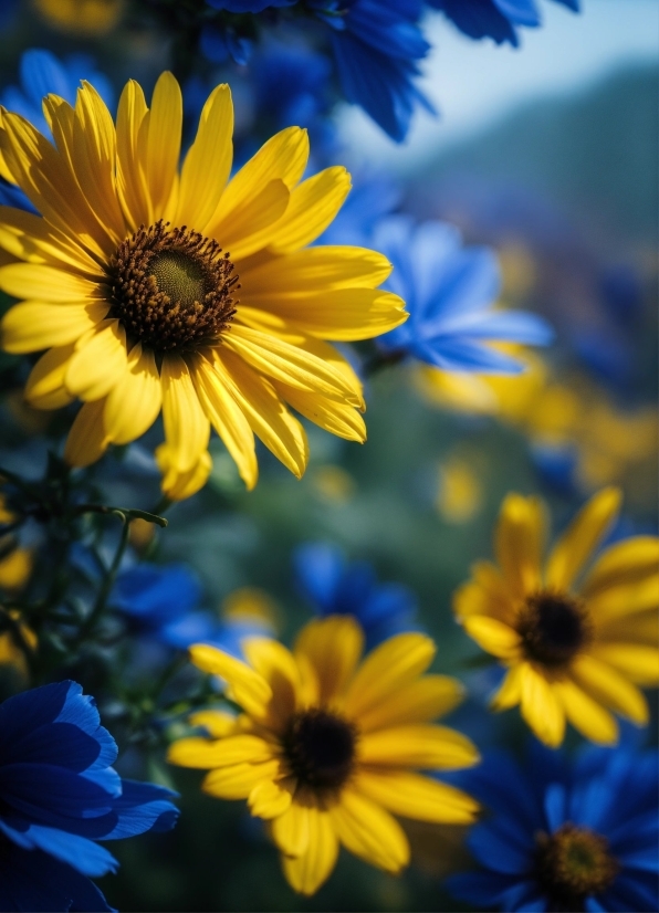 Flower, Plant, Sky, Blue, Petal, Azure