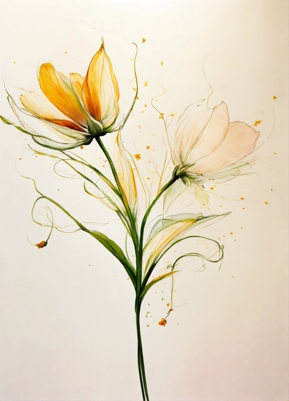 Flower, Plant, Bird Of Paradise, Petal, Terrestrial Plant, Painting