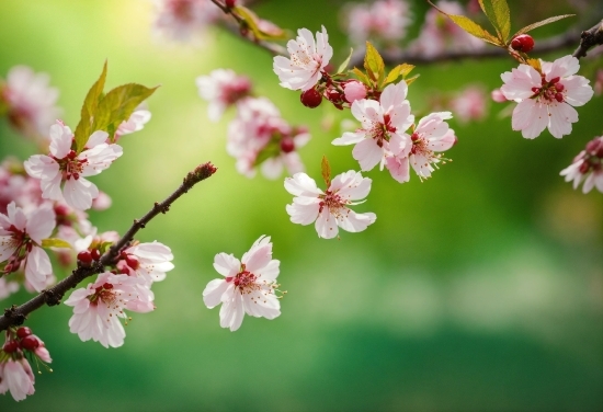 Flower, Plant, Petal, Twig, Branch, Pink