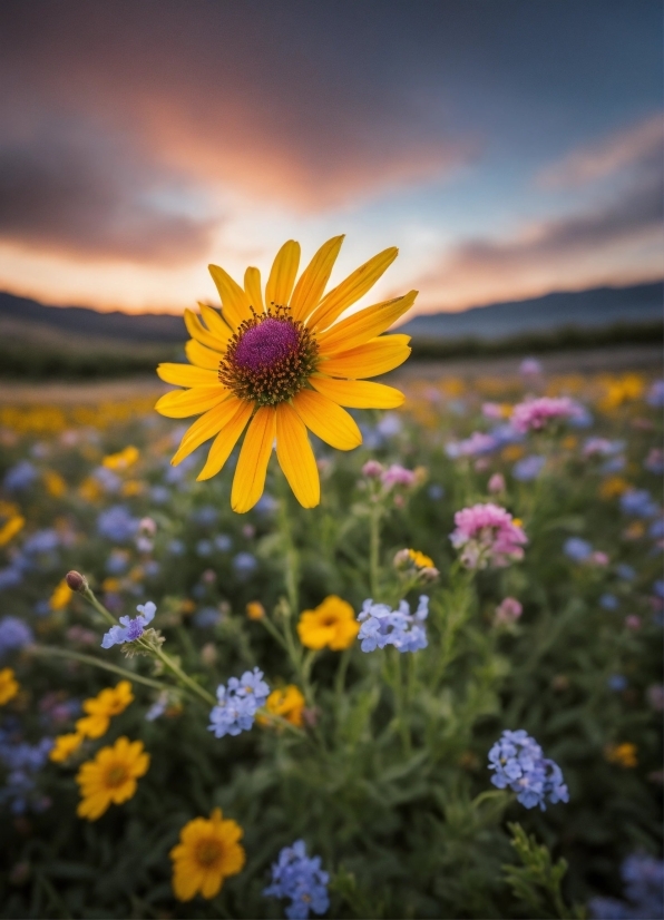 Flower, Cloud, Sky, Plant, Petal, Natural Landscape