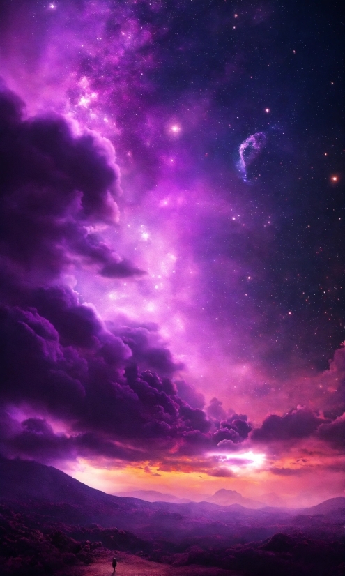 Cloud, Sky, Atmosphere, Purple, Afterglow, Natural Landscape