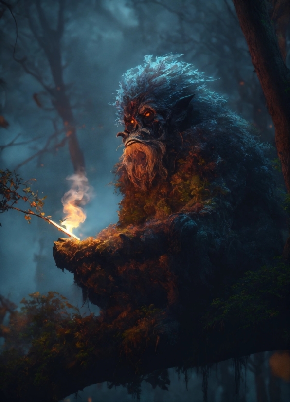 Primate, Organism, Art, Cg Artwork, Sky, Terrestrial Animal