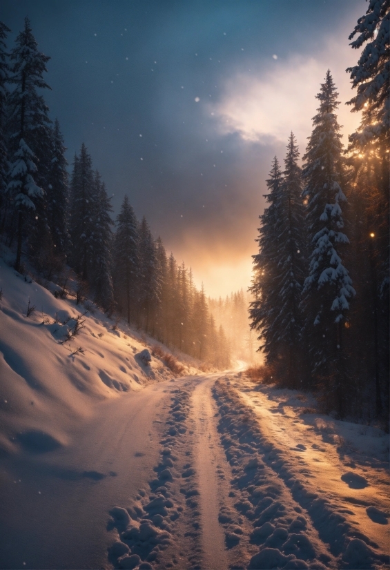 Cloud, Sky, Atmosphere, Snow, Natural Landscape, Plant