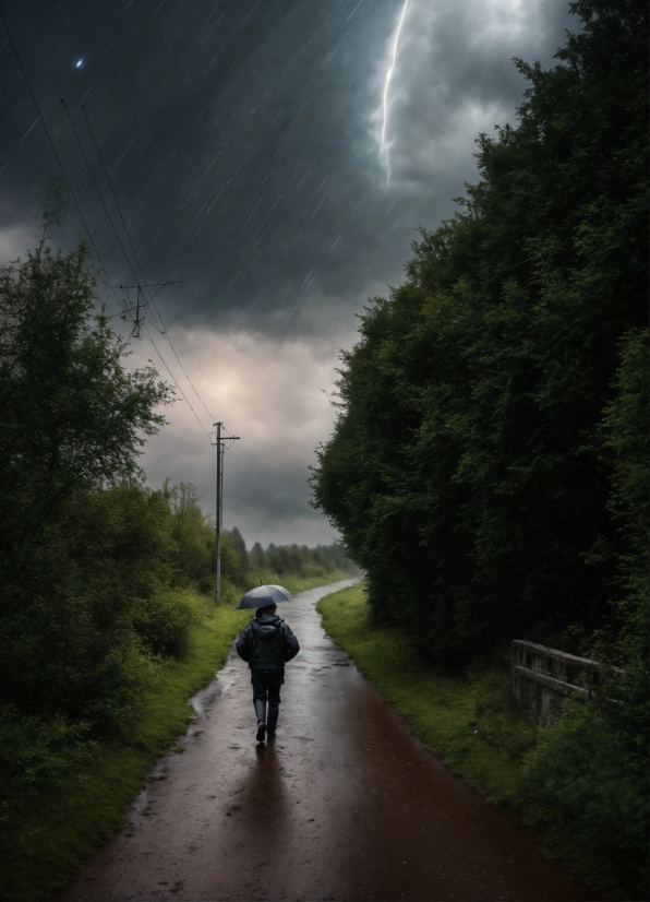 Cloud, Sky, Plant, Atmosphere, Light, Lightning