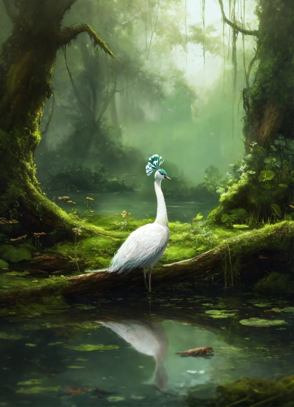 Water, Bird, Plant, Water Resources, Beak, Natural Landscape