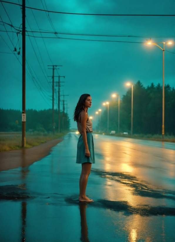 Sky, Atmosphere, Street Light, Cloud, Flash Photography, Standing